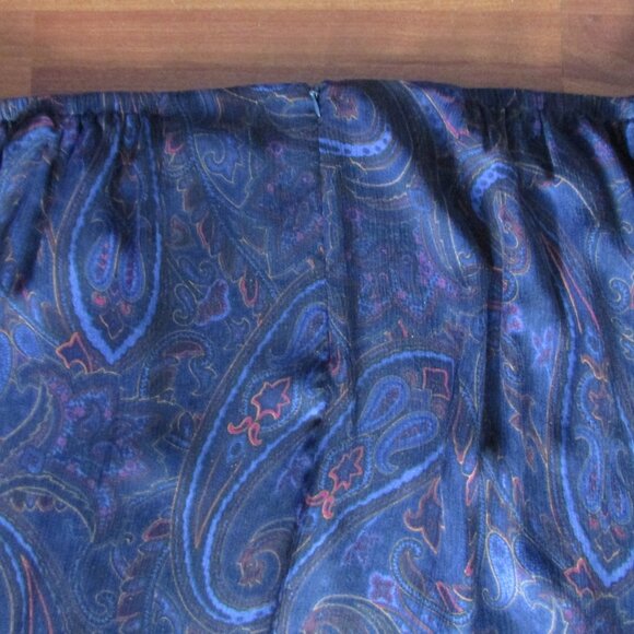 DUE per DUE Silk Print Skirt - Sz 14W - NEW - Picture 7 of 10